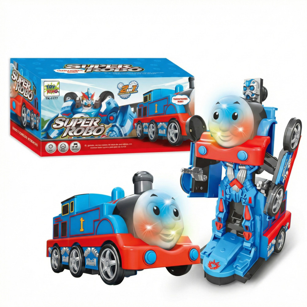 Trenzinho Thomas Vira Robô Transformers Com Som E Luz Anda