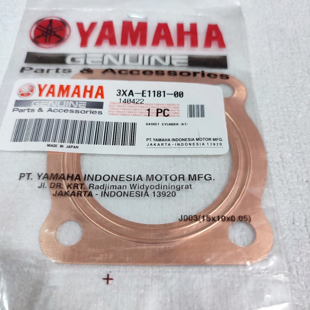 PAKING Junta PERPAK Bloco Cabeça HED F1ZR FIZR FORCE1 ORIGINAL YAMAHA 3XA-E1181-00