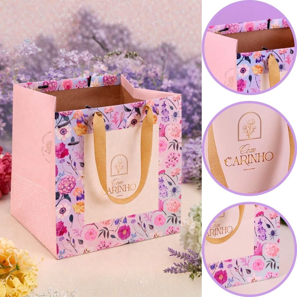 10 SACOLA MÉDIA 22X20X23 GRACIOSA 4055 ( DIA DAS MÃES JANGO 2026 ) OUTLET em Oferta na Shopee