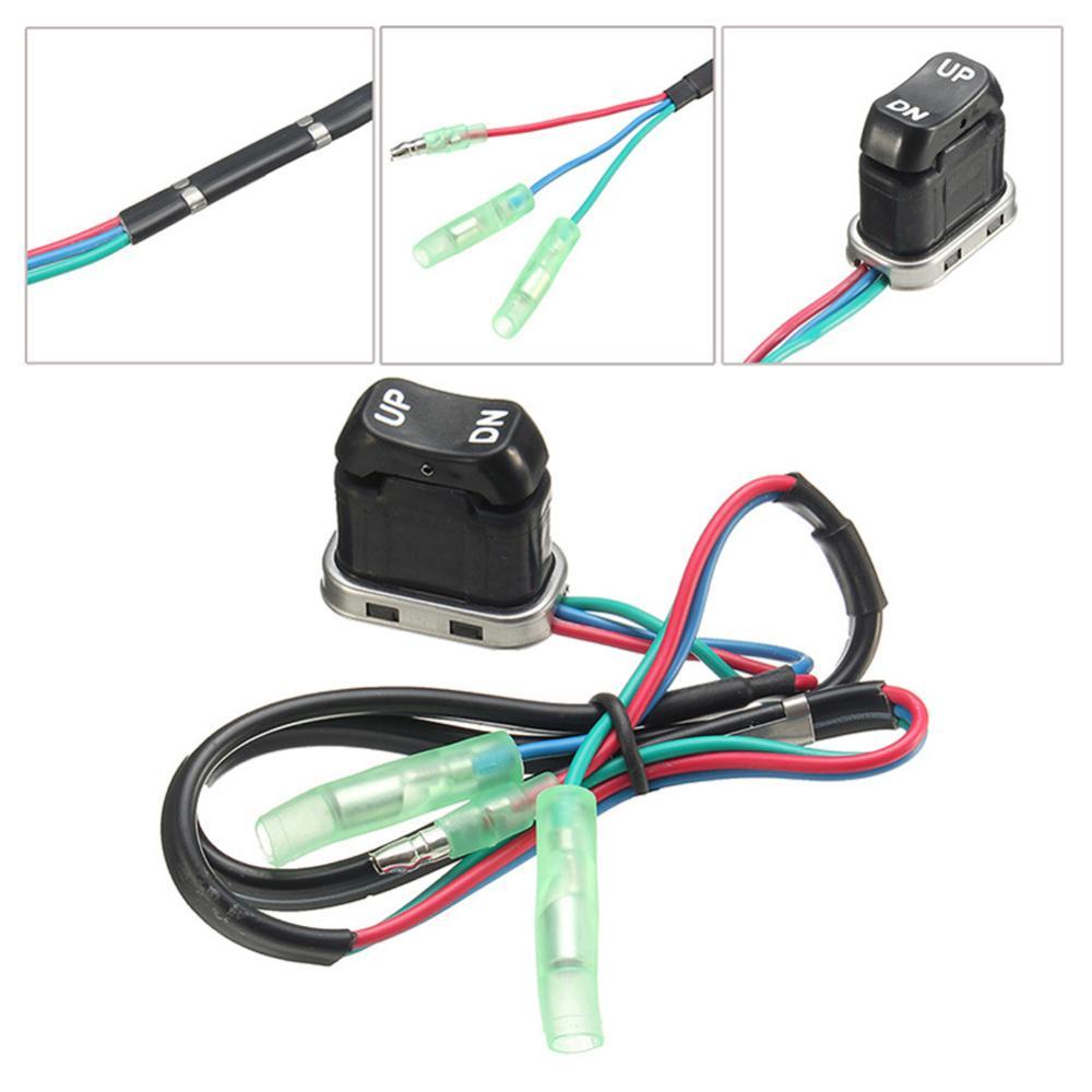 TKEY Interruptor De Inclinação Para Guarnição De Barco , Botão De Elevação De Energia Do Motor De Popa Mercúrio 87-18286