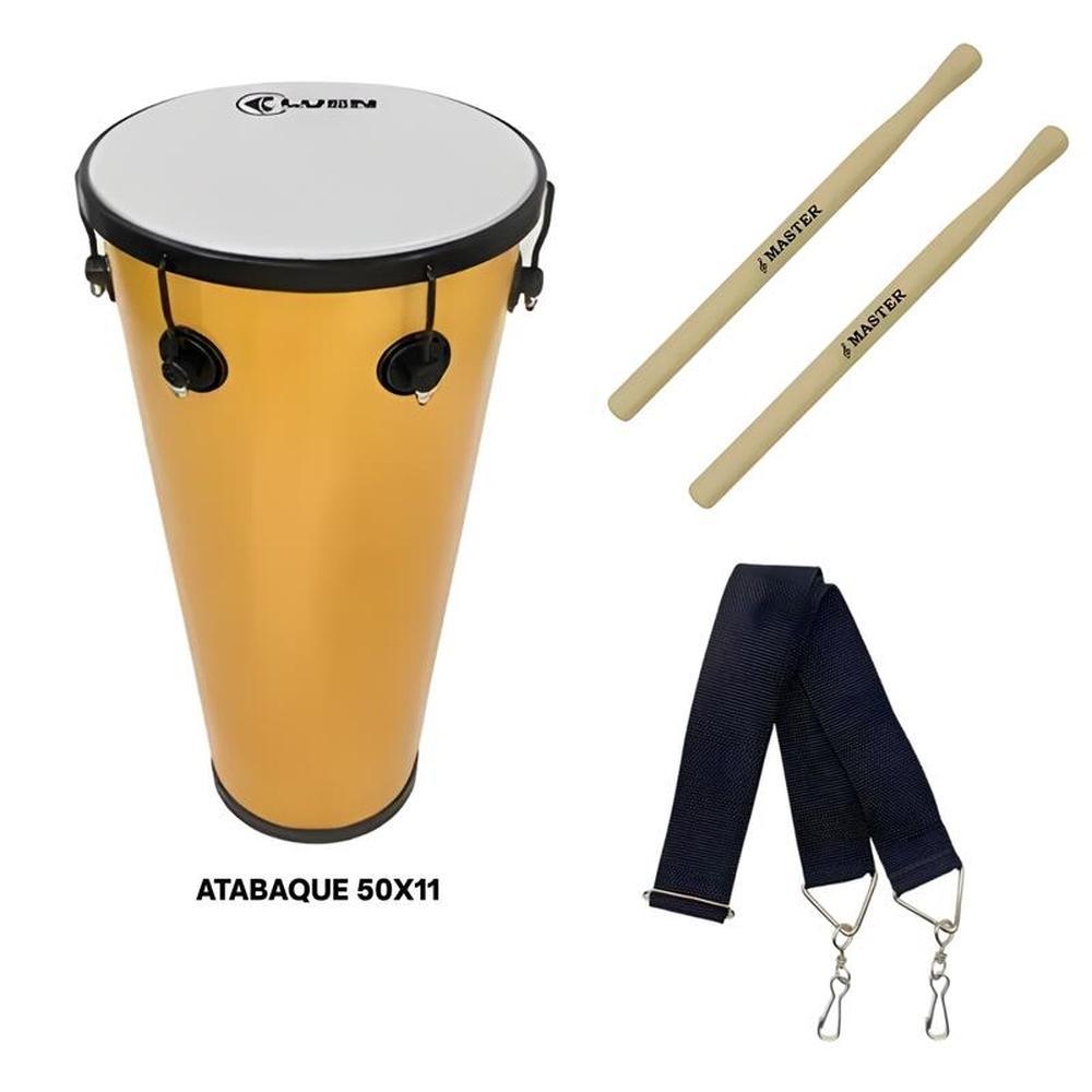 KIT FANFARRA ATABAQUE LUEN 50X11 + ACESSÓRIOS