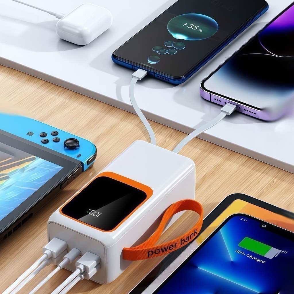Power Bank 50000mAh Turbo 22.5W PD – Carregador Portátil de Alta Capacidade com Carga Rápida Universal