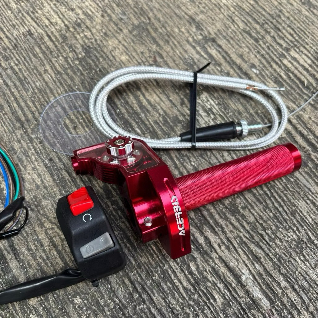 Pacote 2 Em 1 SPONTAN Gás ACERBIS V2 Mais Interruptor De STATER ON-OFF UNIVERSAL Para Motocicleta