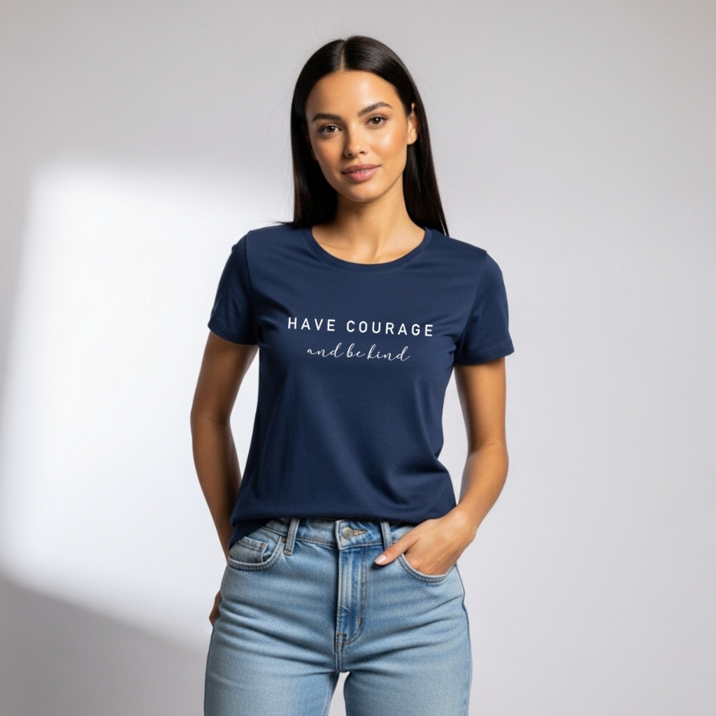Camiseta Feminina 100% Algodão  | Estampa Have - BÁSICA Larguinha, Confortável e Estilosa! Gola Redonda Promoção