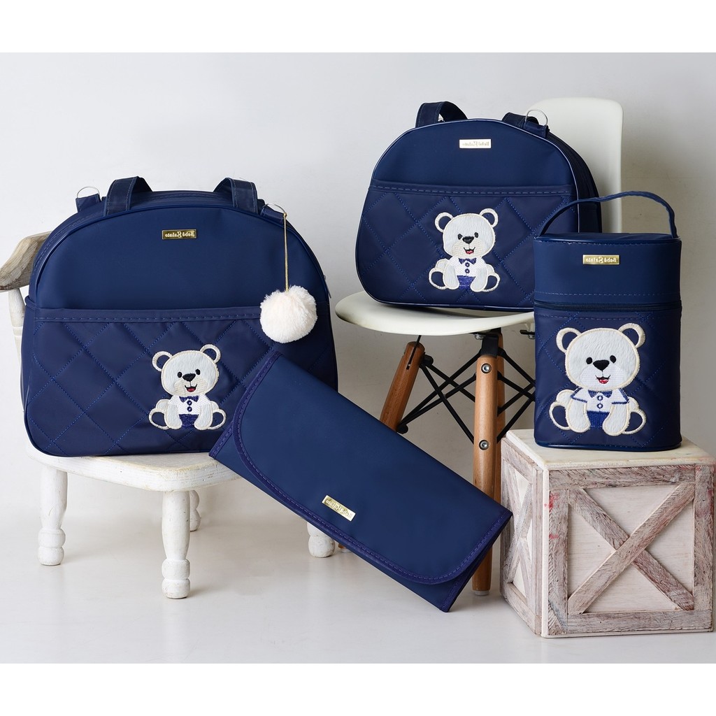 Bolsas de Maternidade Ursinho Feliz Para Bebê em Oferta na Shopee