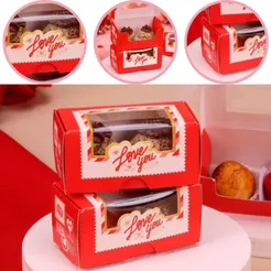 10 CAIXA PARA 2 DOCES C/ VISOR LOVE YOU 4924 ( DIA DOS NAMORADOS JANGO 2026 ) OUTLET