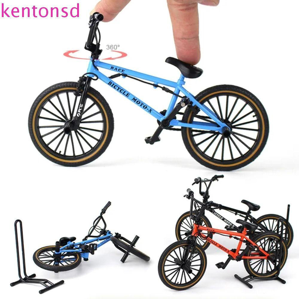 Brinquedo Modelo de Bicicleta KENTONSD, Suporte de Estacionamento para Dedos em Miniatura, Decoração de Simulação em Lig
