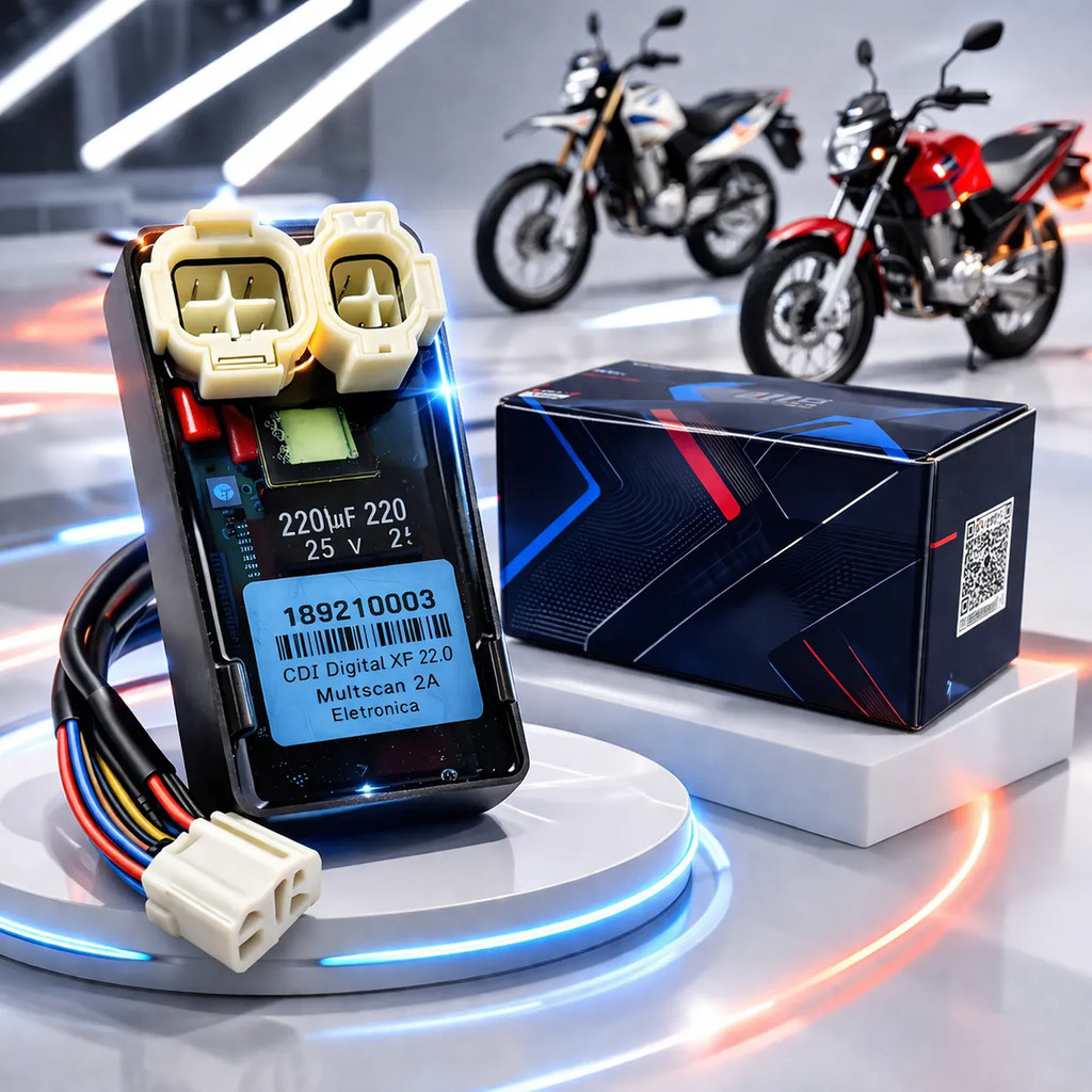 Cdi Universal Moto Carburada Mapa Corte Fan Titan Pipoco Pro Fire X Multscan Central Com Aplicativo Fogo Escapamento