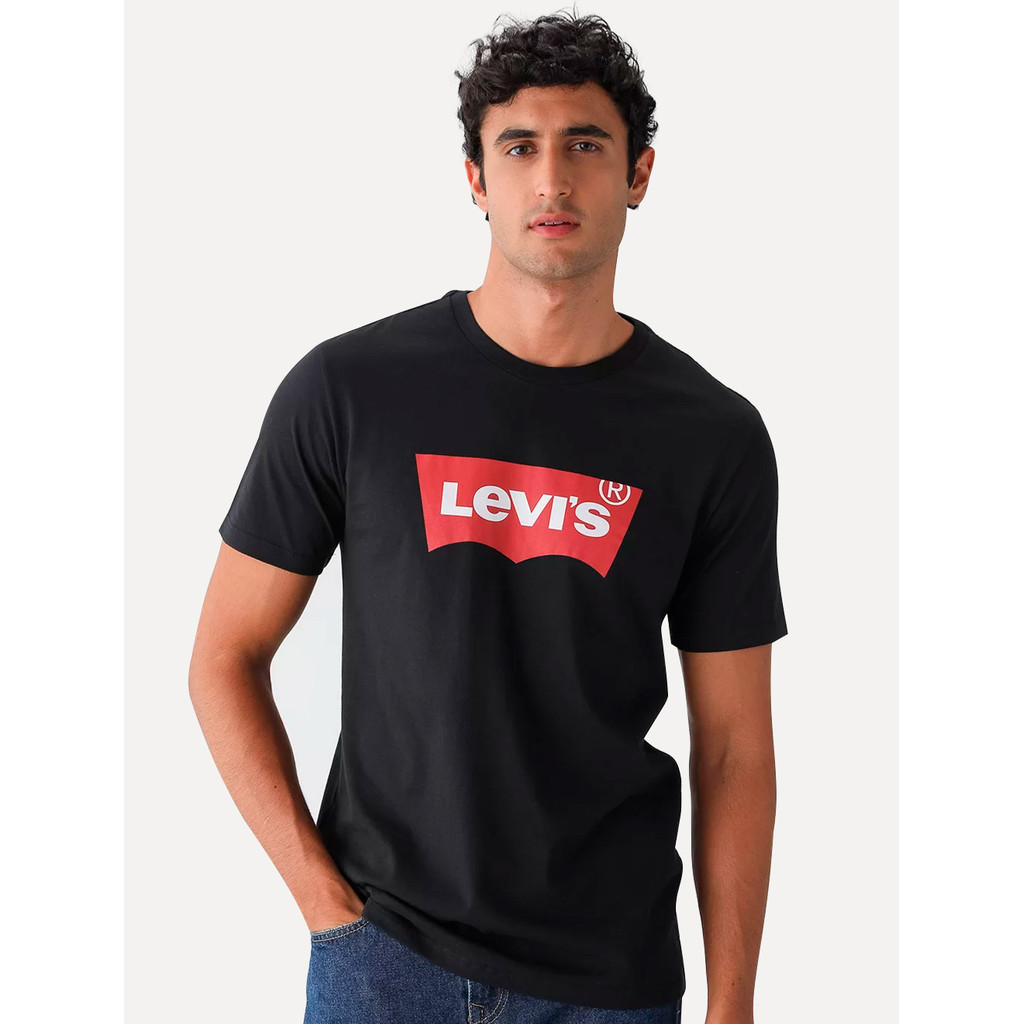 Camiseta Levis Original Masculina Logo Batwing Preta LB0010024