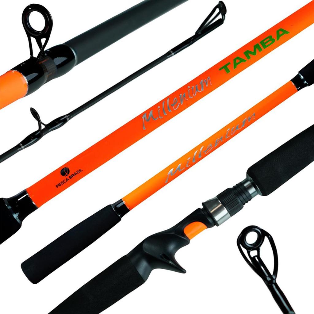 Vara para Carretilha Millenium Tamba 2,40mts 20-50lbs 2 Partes - Pesca Brasil