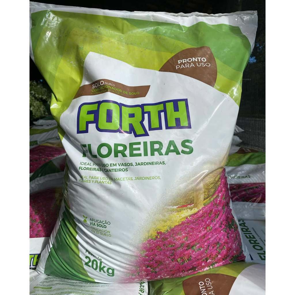 Substrato Condicionador Para Floreiras e Vasos - FORTH Floreiras 5 & 20kg | Pronto para Uso em Vasos