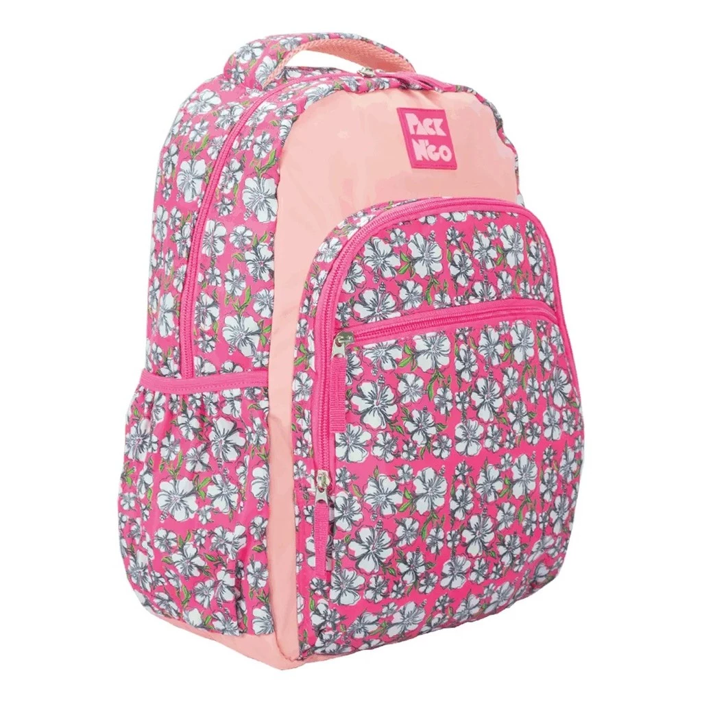 Mochila Escolar Costas Infantil Flores Packn'go