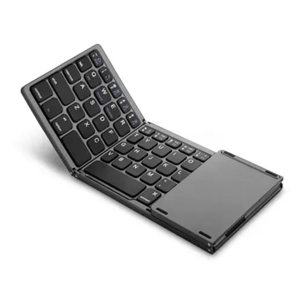 Novo Teclado Portátil Mini Três Dobráveis Bluetooth Touchpad Dobrável Para iPad iOS Androi...