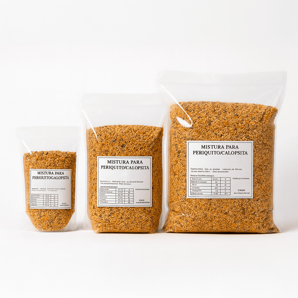 Mistura Ração Para Calopsita Periquito 1Kg 3Kg 5 Kg Comida Para Pássaro Sementes