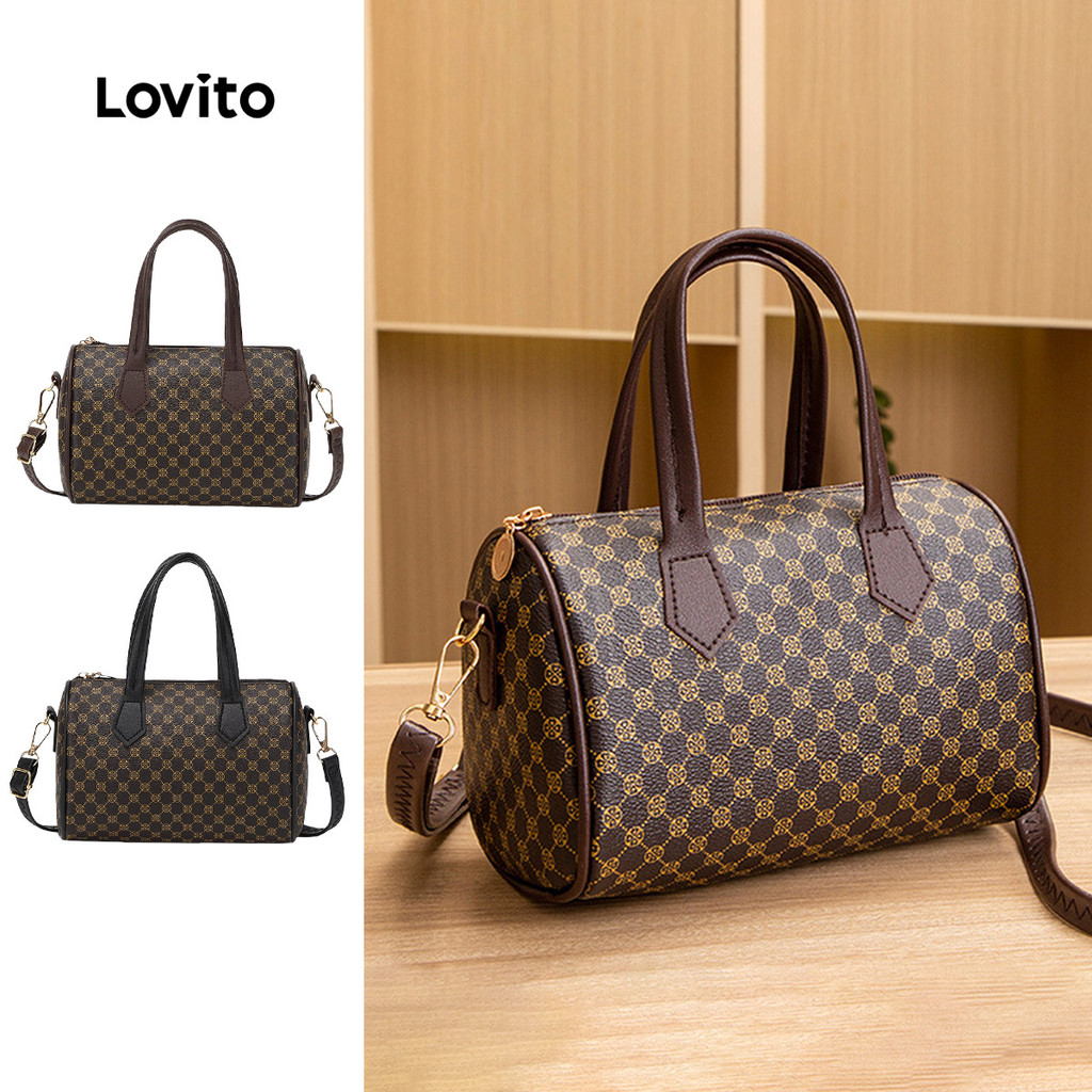 Lovito  Casual Presbyopia Small Shoulder Bag For Women. Bolsa de Ombro Pequena Casual para Mulheres LFA107079 em Oferta na Shopee
