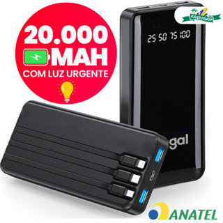 Bateria Externa Carregador Portátil Power Bank 10000 20000 mah Favo de Mel em Oferta na Shopee