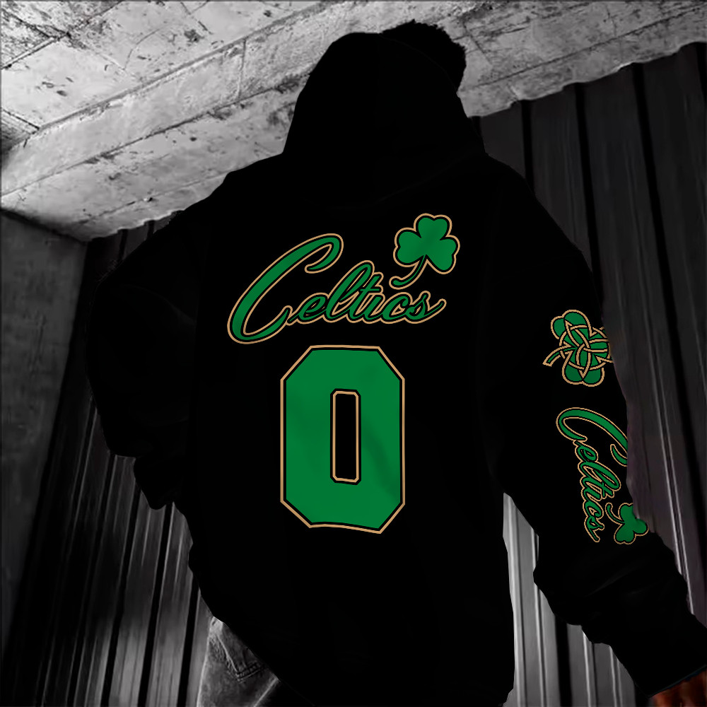 Moletom Canguru Blusa De Frio Frente E Costas Boston Time De Basquete 0 Unissex Streetwear Style