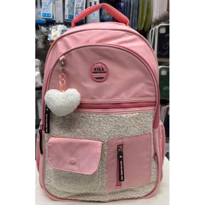 Mochila Kika Trend For Love Feminina Com Chaveiro De Coraçao