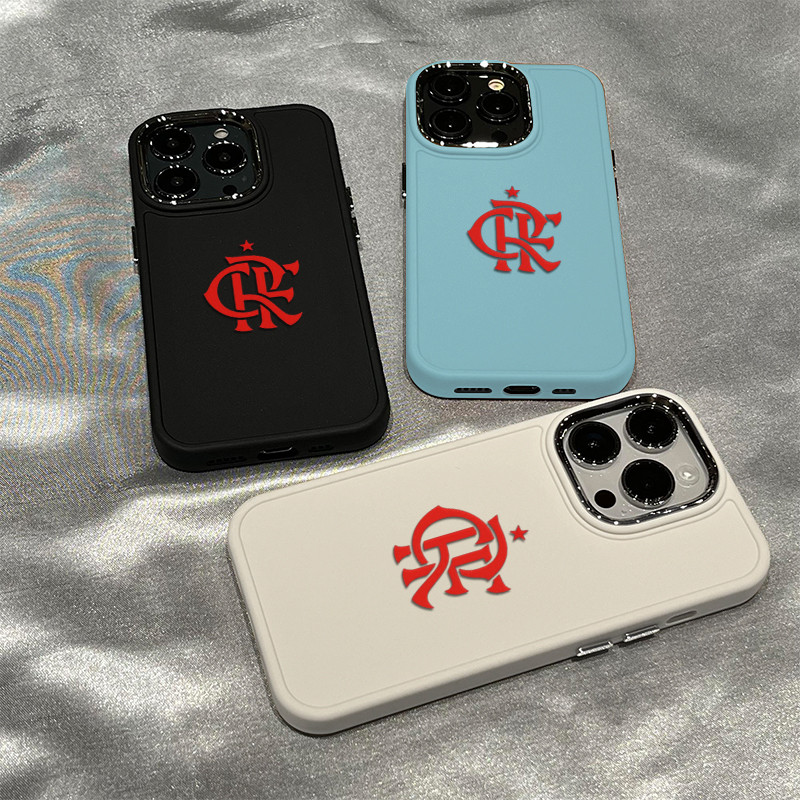Capinha Capa silicone Anti-impacto Marco Flamengo para iPhone 11 12 13 14 15 16 17 Pro MAX X XR XS MAX Plus CASE em Oferta na Shopee