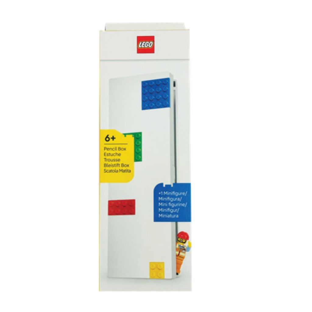 Estojo de Plástico LEGO® com Minifigura | LEGO Stationery | Material Escolar Lego