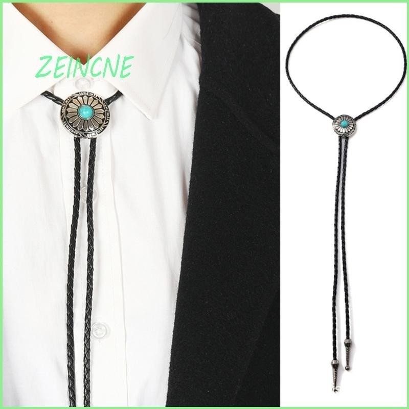 ZEIN Gravata Cowboy Bolo Ocidental Vintage Nativos Americano Masculino Neckla