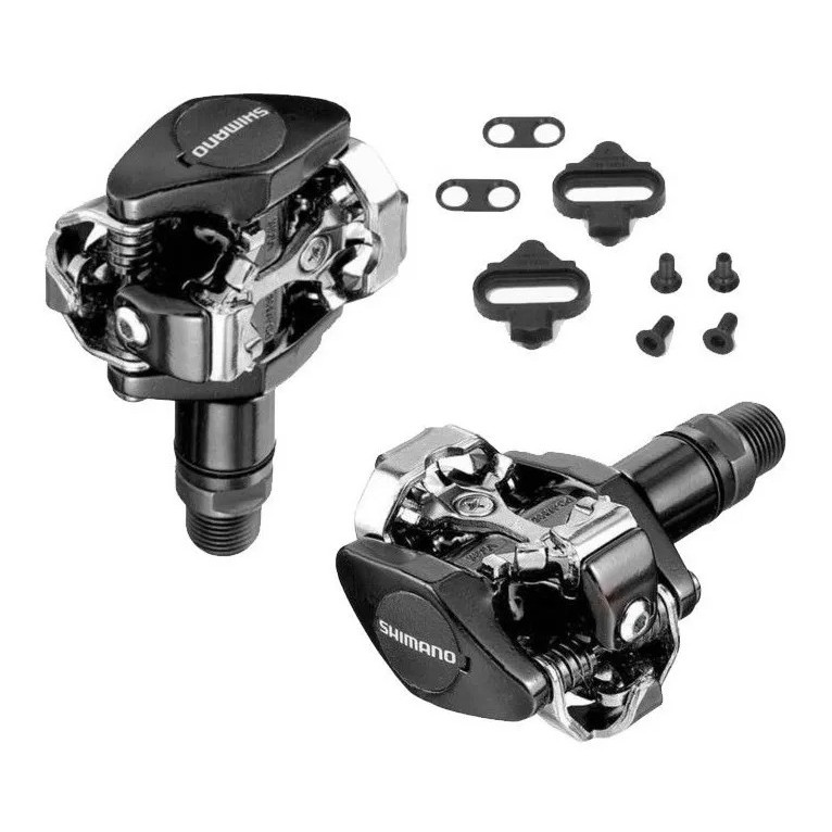 Pedal Shimano PD-M505 MTB Clip Preto Performance E Eixo Selado