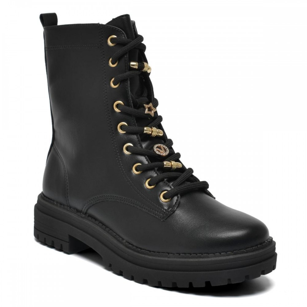 Bota Via Marte 354-001-01 Coturno Tratorado Feminino