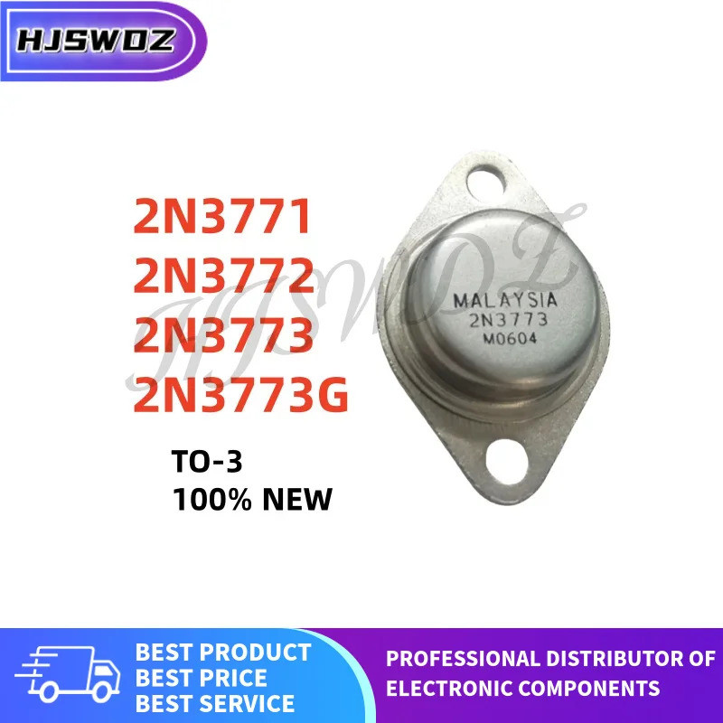5 Pçs/Lote 100 % Novo 2N3771 2N3772 2N3773 2N3773G TO-3 transistor De Alta Potência Em Estoque chip ic mos HJHK