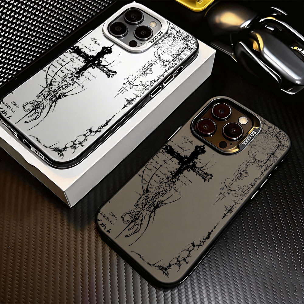 Capa Anti-Queda Cruz Gótica Vintage Para Samsung A55/A35/A15/A05/A54/A34/A14/A13/A12 BA668