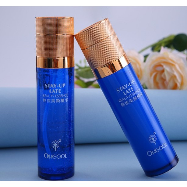 OK Stay Up Night Essence Conjunto de Loção de Água Hidratante Hidratante Nutritivo Branco Refrescante Suave Reparação Cu