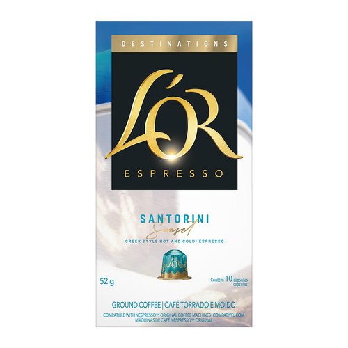 L'OR Cápsulas Santorini  Espresso 10 uni. em Oferta na Shopee