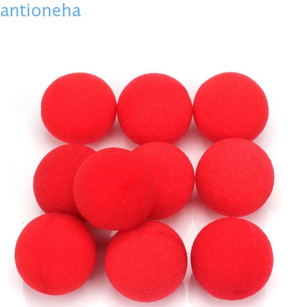 Bola De Esponja Mágica ANTIONEHA 10 Peças 2.5 Cm/3.5 4.5 Esponjas Grandes Circulares Close-Up Vermelho Mágico