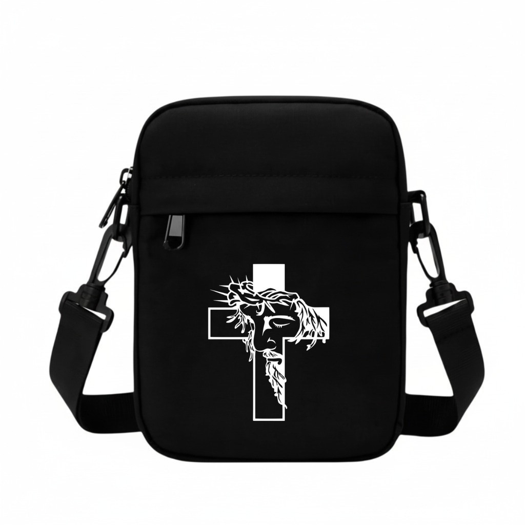 Bolsa Cristo Fé Jesus Shoulder Bag Lisa TiracoloTransversal Unisex Mini Religião
