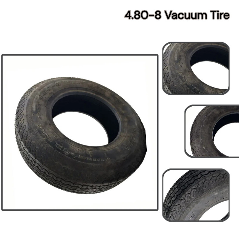 4.80-8 Pneus De Vácuo De Estrada Grossos E Resistentes Ao Desgaste Sem Câmara De Ar Adequados Para Reboque De Motorhome