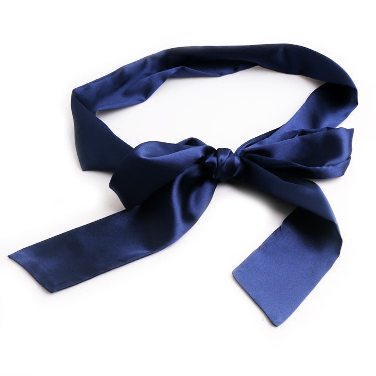 Lenço de seda cinto feminino largo vestido decorativo moda All-Match Extra longo pano de seda gravata Streamer gravata s