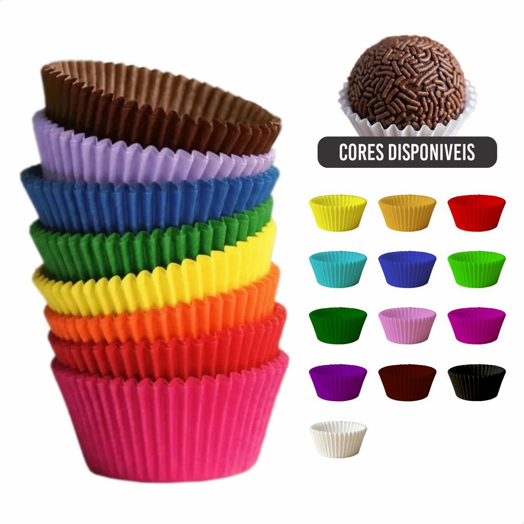 Forminha para Brigadeiro e Docinhos n°5 (100~500) (Escolha Cor e Quantidade)