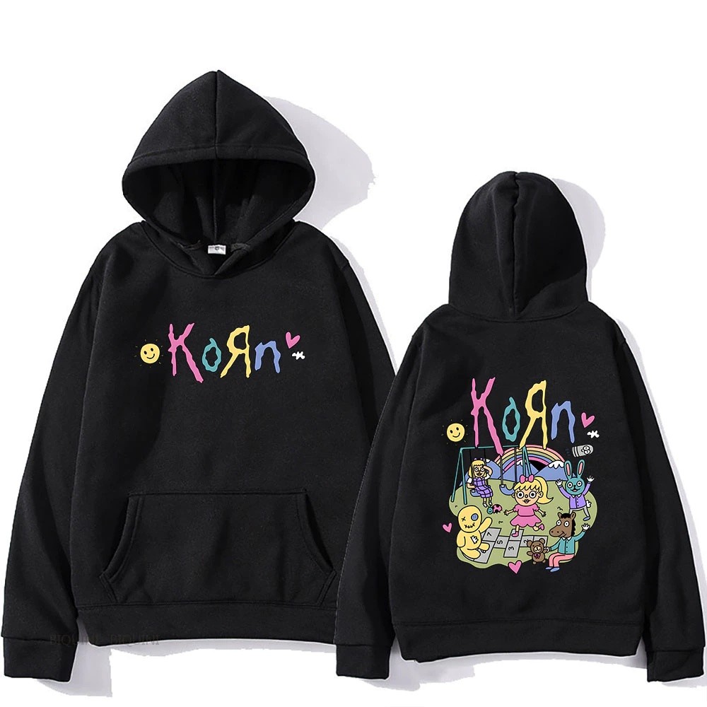 Moletom Canguru Korn Banda De Rock Heavy Metal Fun Casaco Flanelado 100% Algodão Envio Imediato DR Bigorna