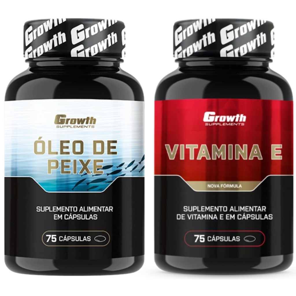 Omega 3 75 Caps + Vitamina E 75 Caps Suplemento