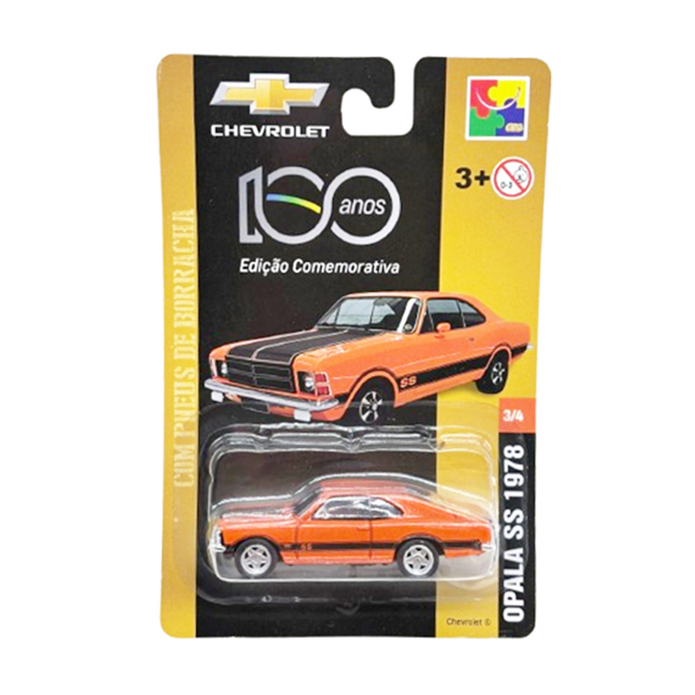 Miniatura Carro Chevrolet Opala SS (1978) - Laranja - 3/4 - 1:64 - CKS Toys