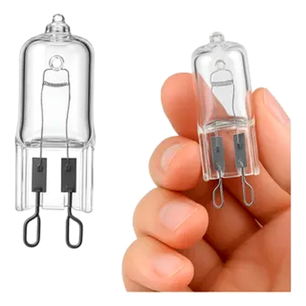 Lampada Halogena 25w 110v G-9 Para Forno Fischer 127v Branco-frio