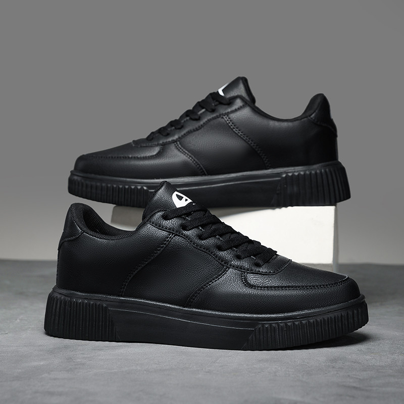 Sapatos masculinos de tamanho grande 45 sapatos de outono 2025 novo estilo sapatos casuais masculinos 38 tênis pretos à