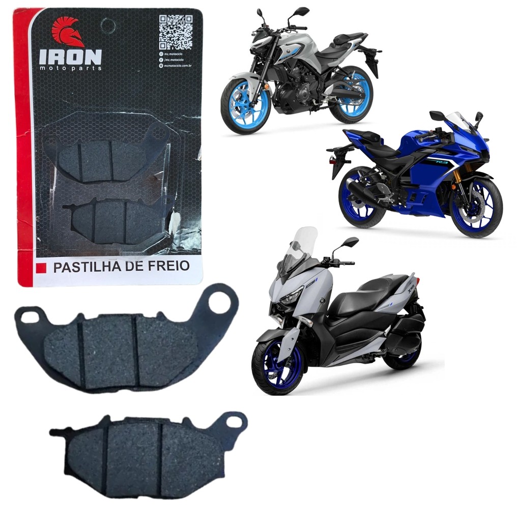 PASTILHA DE FREIO DIANTEIRO IRON YAMAHA YZF R3 MT03 MT 03 2016 - 2025 XMAX 250 2020 - 2025