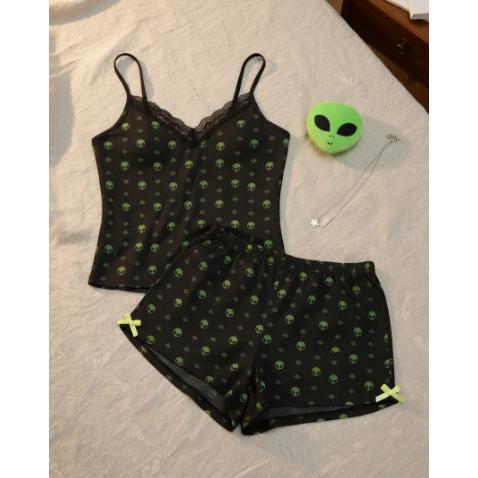 Pijama de ET Babydoll ET ALIEN roupa de dormir ET DA BR Short doll ET Conjunto ET ALIEN