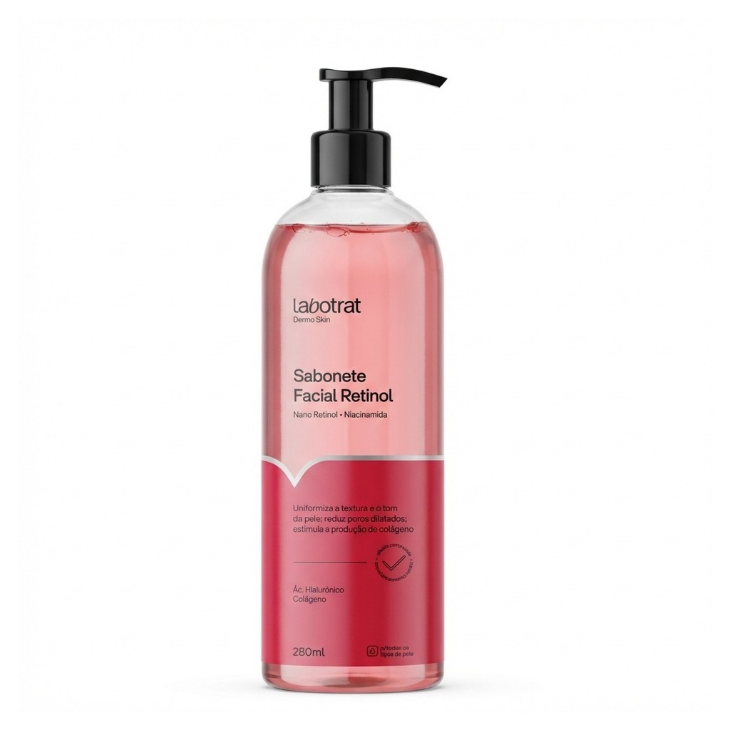 Sabonete Facial Retinol Labotrat Dermo Skin Potente Antienvelhecimento Rejuvenescedor 280ml
