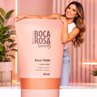 Base Líquida Boca Rosa Beauty 30ml – Efeito Matte, Alta Cobertura e Pele Sequinha