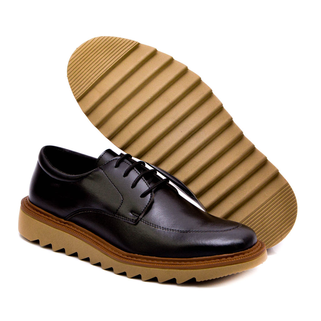Sapato Oxford Loafer Preto Marrom Masculino Gravata Amarração Calçar Mocassim Qualidade Trabalho