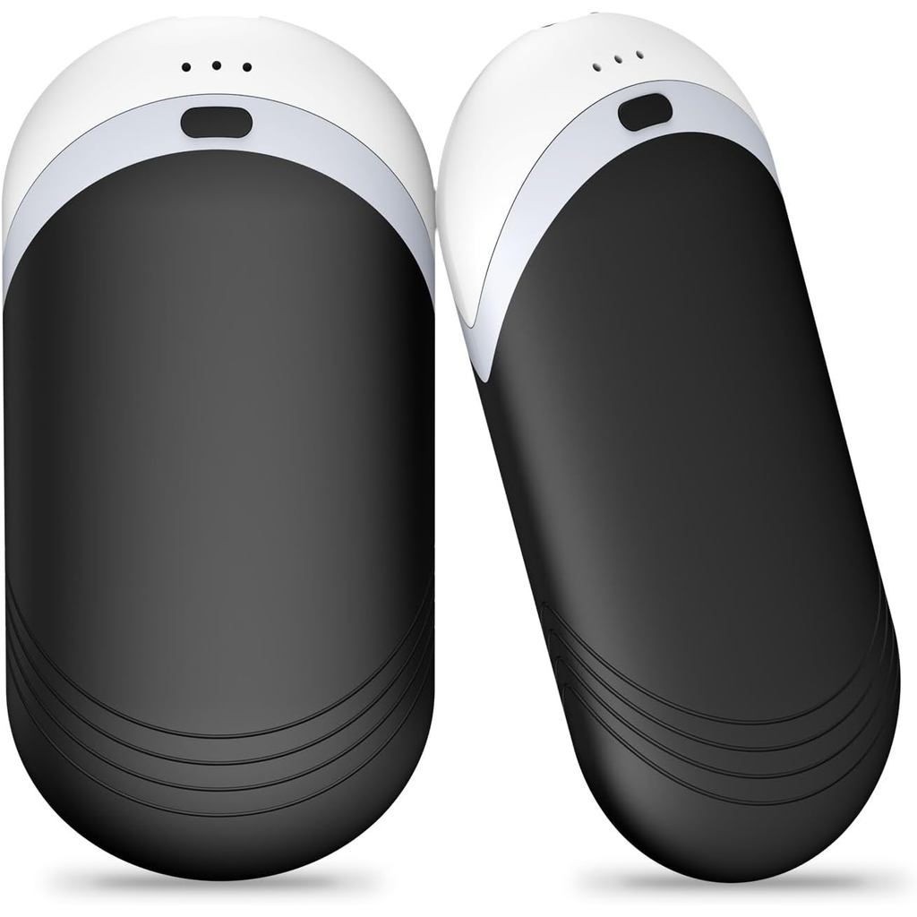 Aquecedores de Mãos Recarregáveis [Equipados com Silicone Condutor de Calor] [Aquecimento em Dois Lados] [À Prova de Cho