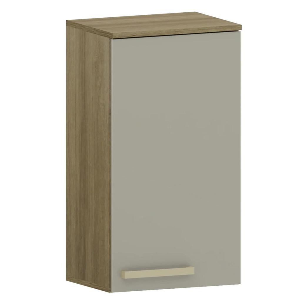Armário de Cozinha Aéreo 40cm 1 Porta Nádia Mocca/Avelã L01 - Mpozenato