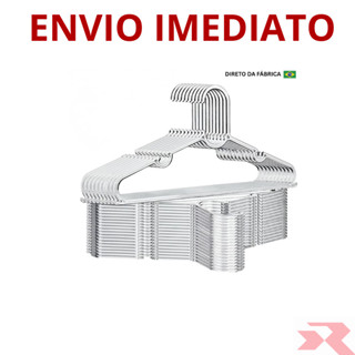 Cabide Infantil Acrílico Kit 50 Cabides Transparente Reforçado Organizar Roupas Acrílico Arara em Oferta na Shopee