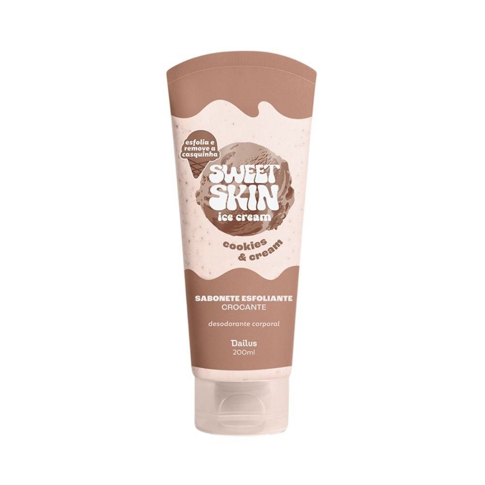 Sabonete Esfoliante Corporal Dailus Sweet Skin Cookie E Cream 200ml